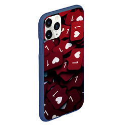 Чехол iPhone 11 Pro матовый Like 3DЛайк, цвет: 3D-тёмно-синий — фото 2