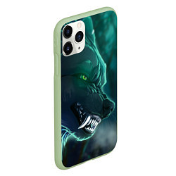 Чехол iPhone 11 Pro матовый ВОЛЧИЙ ОСКАЛ, цвет: 3D-салатовый — фото 2