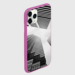 Чехол iPhone 11 Pro матовый Минимализм, цвет: 3D-фиолетовый — фото 2