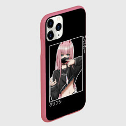 Чехол iPhone 11 Pro матовый Zero Two, цвет: 3D-малиновый — фото 2
