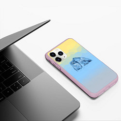 Чехол iPhone 11 Pro матовый Совиная нежность, цвет: 3D-розовый — фото 2