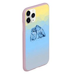 Чехол iPhone 11 Pro матовый Совиная нежность, цвет: 3D-розовый — фото 2