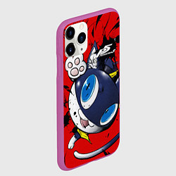 Чехол iPhone 11 Pro матовый Персона 5, цвет: 3D-фиолетовый — фото 2