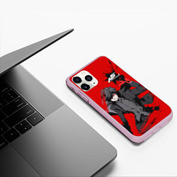 Чехол iPhone 11 Pro матовый Joker, цвет: 3D-розовый — фото 2