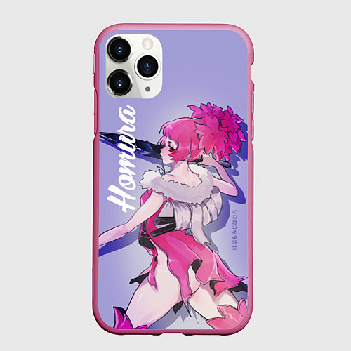 Чехол iPhone 11 Pro матовый Homura / 3D-Малиновый – фото 1