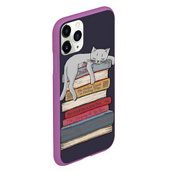 Чехол iPhone 11 Pro матовый Relax Cat, цвет: 3D-фиолетовый — фото 2