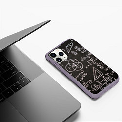 Чехол iPhone 11 Pro матовый Математические уравнения, цвет: 3D-серый — фото 2