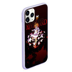 Чехол iPhone 11 Pro матовый Обещанный неверленд, цвет: 3D-светло-сиреневый — фото 2