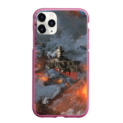 Чехол iPhone 11 Pro матовый Стимпанк бой Steampunk Ship Z
