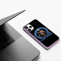 Чехол iPhone 11 Pro матовый God of war Ragnarok, цвет: 3D-сиреневый — фото 2