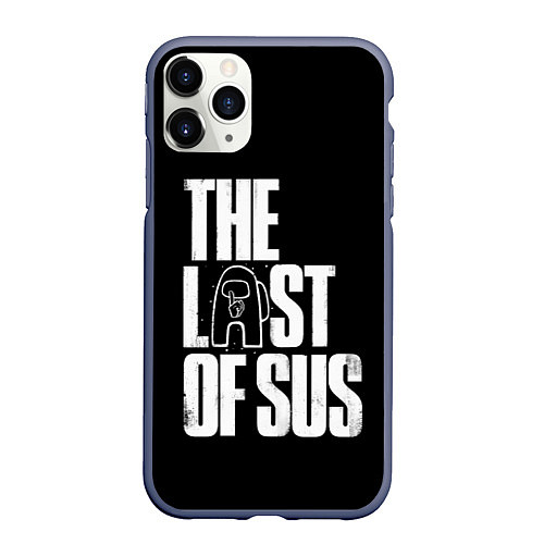 Чехол iPhone 11 Pro матовый Among Us The Last Of Us / 3D-Серый – фото 1