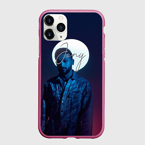 Чехол iPhone 11 Pro матовый Джони / 3D-Малиновый – фото 1