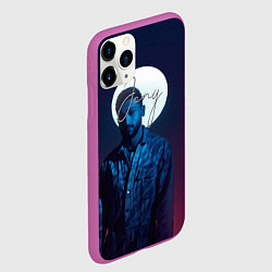 Чехол iPhone 11 Pro матовый Джони, цвет: 3D-фиолетовый — фото 2