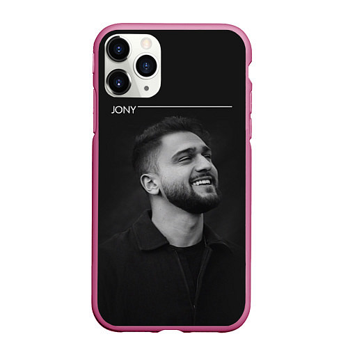 Чехол iPhone 11 Pro матовый Jony / 3D-Малиновый – фото 1