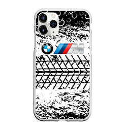 Чехол iPhone 11 Pro матовый BMW, цвет: 3D-белый