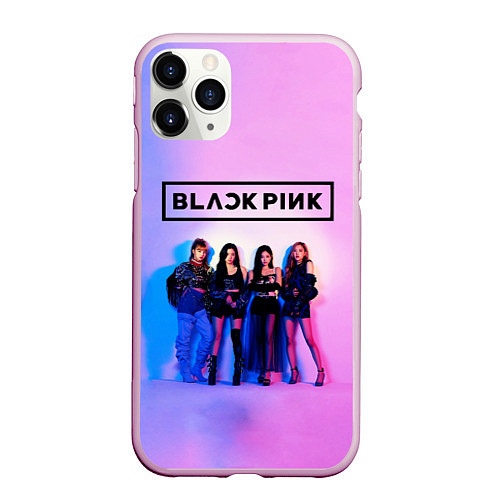 Чехол iPhone 11 Pro матовый BLACKPINK / 3D-Розовый – фото 1