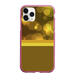 Чехол iPhone 11 Pro матовый Блики, цвет: 3D-малиновый