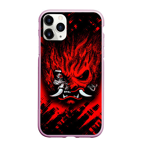 Чехол iPhone 11 Pro матовый SAMURAI KEANU REEVES RED / 3D-Розовый – фото 1