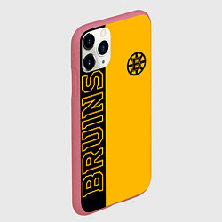 Чехол iPhone 11 Pro матовый NHL BOSTON BRUINS, цвет: 3D-малиновый — фото 2