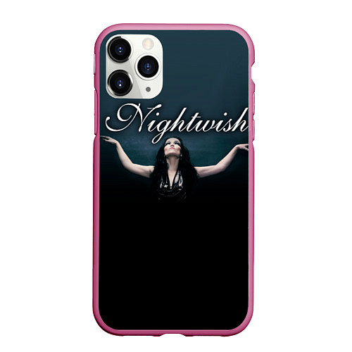 Чехол iPhone 11 Pro матовый Nightwish with Tarja / 3D-Малиновый – фото 1