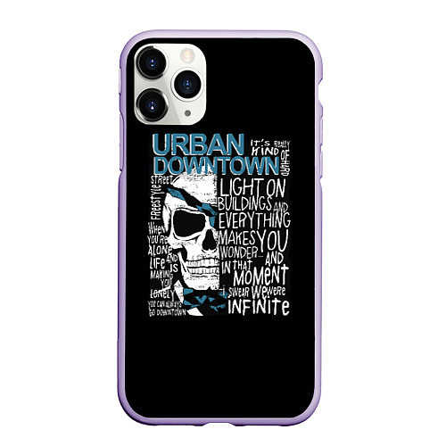 Чехол iPhone 11 Pro матовый URBAN Downtown / 3D-Светло-сиреневый – фото 1