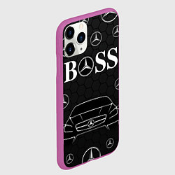 Чехол iPhone 11 Pro матовый BOSS MERCEDES-BENZ, цвет: 3D-фиолетовый — фото 2