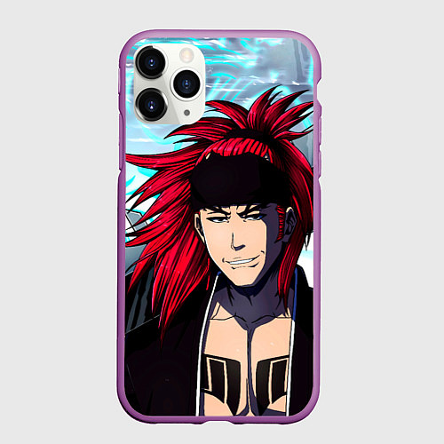 Чехол iPhone 11 Pro матовый Рэндзи Абараи Блич / 3D-Фиолетовый – фото 1