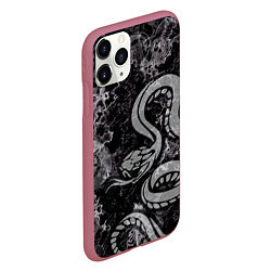 Чехол iPhone 11 Pro матовый COBRA RAGE, цвет: 3D-малиновый — фото 2