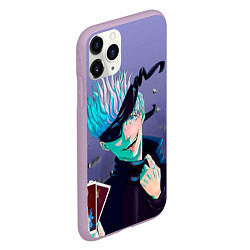 Чехол iPhone 11 Pro матовый Магическая битва Карты, цвет: 3D-сиреневый — фото 2