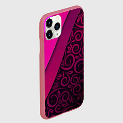 Чехол iPhone 11 Pro матовый BUTTERFLY, цвет: 3D-малиновый — фото 2