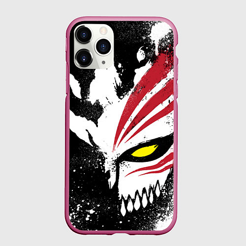 Чехол iPhone 11 Pro матовый БЛИЧ МАСКА BLEACH / 3D-Малиновый – фото 1