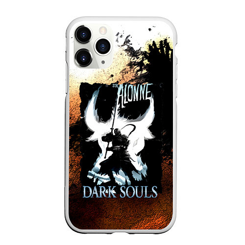 Чехол iPhone 11 Pro матовый DARKSOULS KNIGHT / 3D-Белый – фото 1