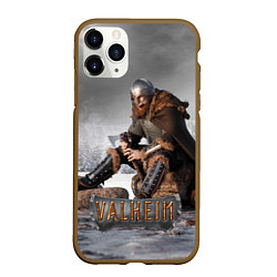 Чехол iPhone 11 Pro матовый Valheim Викинг, цвет: 3D-коричневый