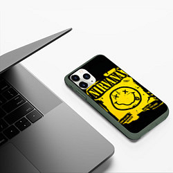 Чехол iPhone 11 Pro матовый Nirvana 1987, цвет: 3D-темно-зеленый — фото 2