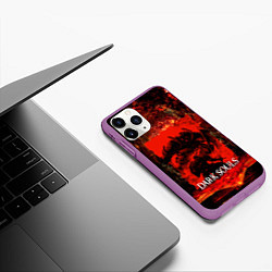 Чехол iPhone 11 Pro матовый DARK SOULS GAME STORY, цвет: 3D-фиолетовый — фото 2