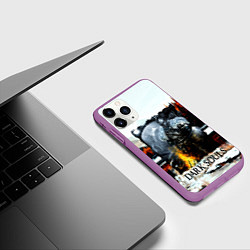 Чехол iPhone 11 Pro матовый DARK SOULS NEW, цвет: 3D-фиолетовый — фото 2