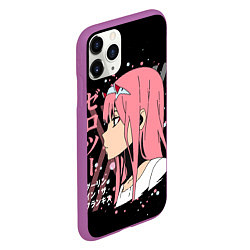 Чехол iPhone 11 Pro матовый Darling in the Franxx Zero Two, цвет: 3D-фиолетовый — фото 2