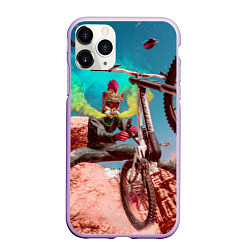 Чехол iPhone 11 Pro матовый Riders Republic, цвет: 3D-сиреневый