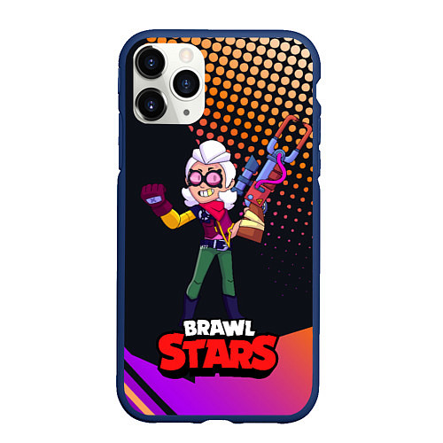 Чехол iPhone 11 Pro матовый Белль Belle Brawl Stars / 3D-Тёмно-синий – фото 1