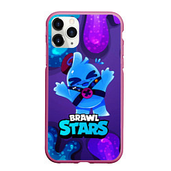 Чехол iPhone 11 Pro матовый Сквик Squeak Brawl Stars, цвет: 3D-малиновый