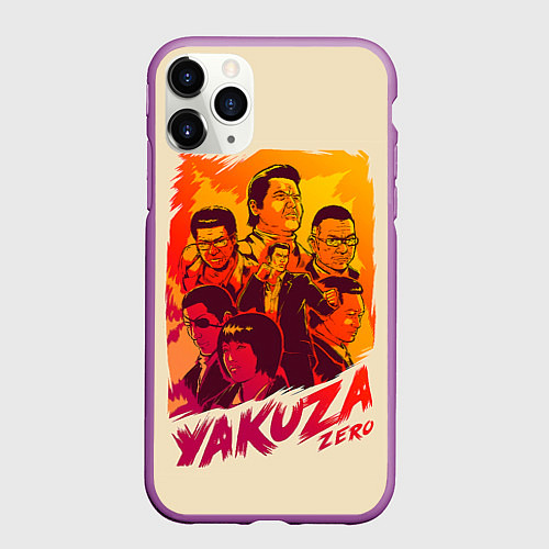 Чехол iPhone 11 Pro матовый Ykuza Zero / 3D-Фиолетовый – фото 1