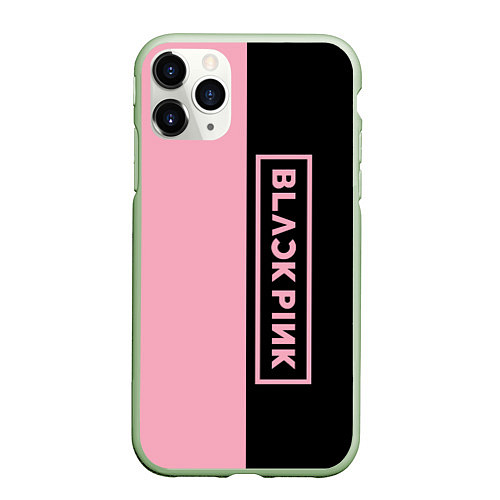 Чехол iPhone 11 Pro матовый BLACKPINK / 3D-Салатовый – фото 1