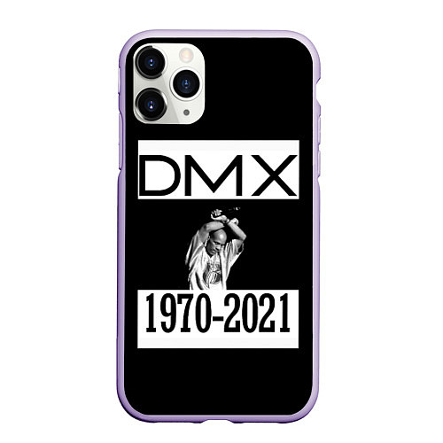 Чехол iPhone 11 Pro матовый DMX 1970-2021 / 3D-Светло-сиреневый – фото 1