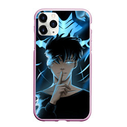 Чехол iPhone 11 Pro матовый Solo leveling Manga, цвет: 3D-розовый