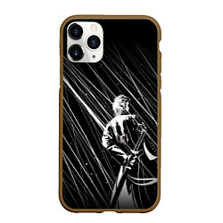 Чехол iPhone 11 Pro матовый Вирджил под дождём, цвет: 3D-коричневый