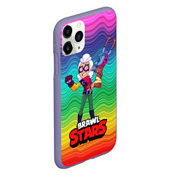 Чехол iPhone 11 Pro матовый Белль Belle Brawl Stars, цвет: 3D-серый — фото 2