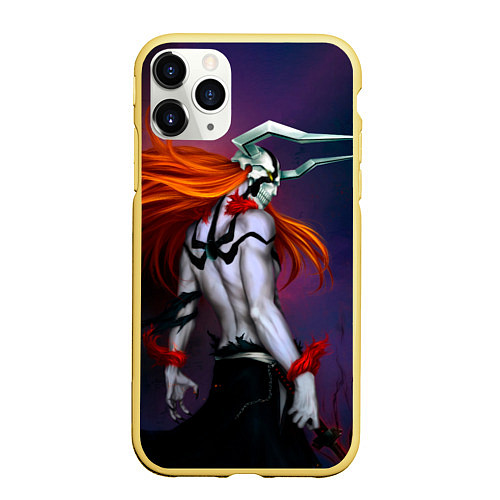 Чехол iPhone 11 Pro матовый Bleach Ichigo Kurosaki / 3D-Желтый – фото 1