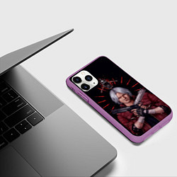Чехол iPhone 11 Pro матовый Saint Dante, цвет: 3D-фиолетовый — фото 2