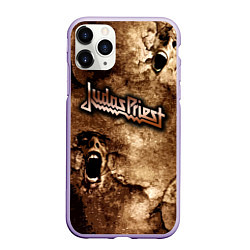 Чехол iPhone 11 Pro матовый JUDAS PRIEST SCREAM, цвет: 3D-светло-сиреневый