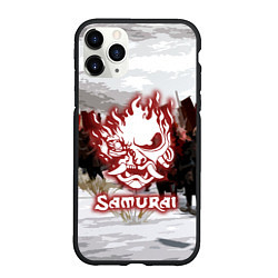 Чехол iPhone 11 Pro матовый SAMURAI 2077, цвет: 3D-черный